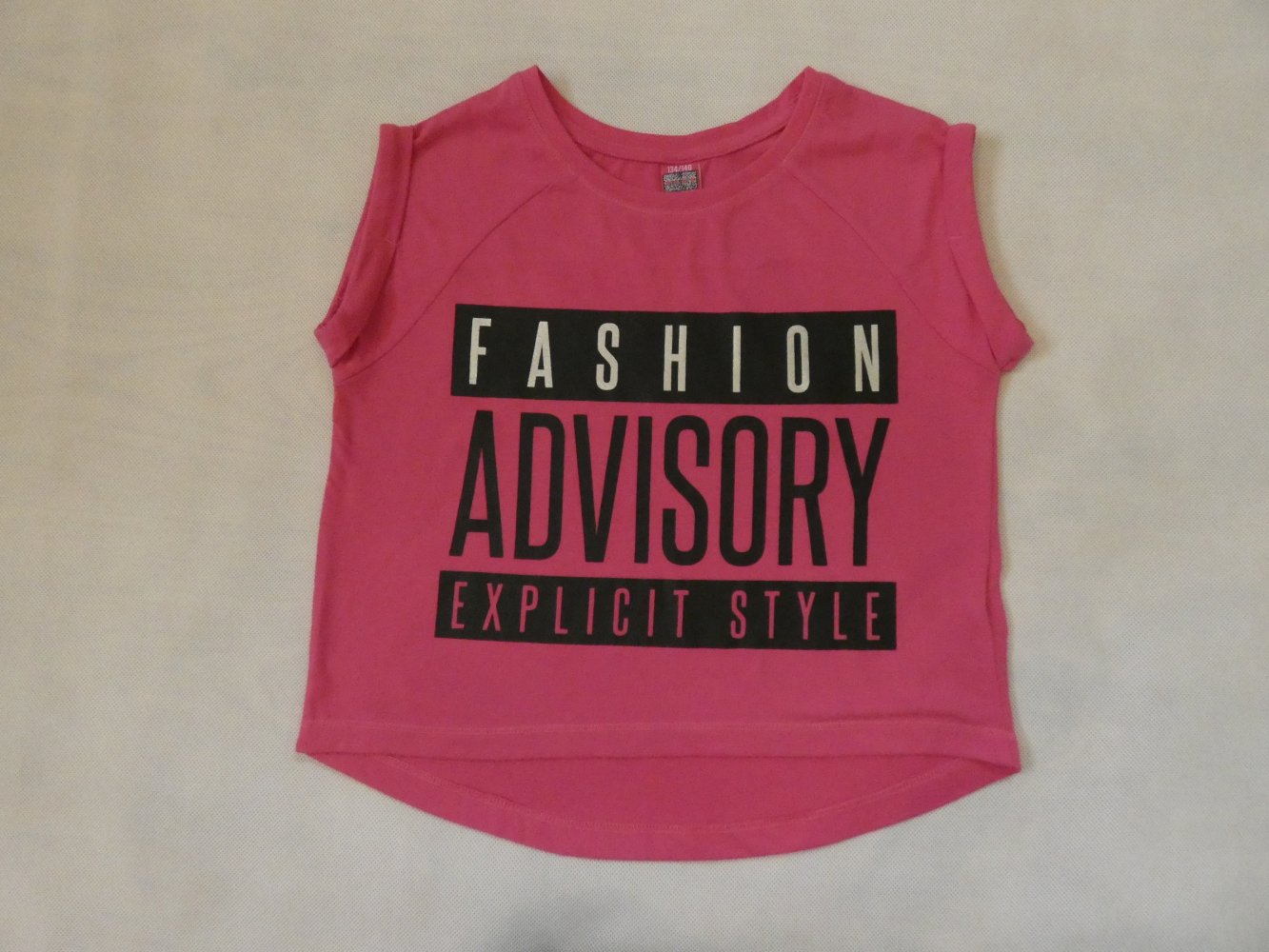 Mädchen Shirt Pink mit Print Gr. 134 140