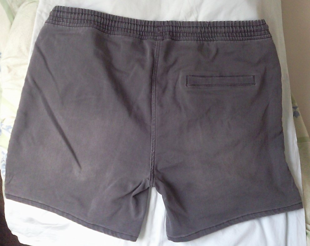 Graue Damen Shorts mit Kordel, Gr. XL, Bundweite 50 cm