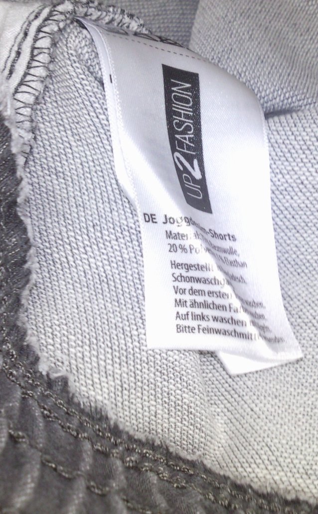 Graue Damen Shorts mit Kordel, Gr. XL, Bundweite 50 cm