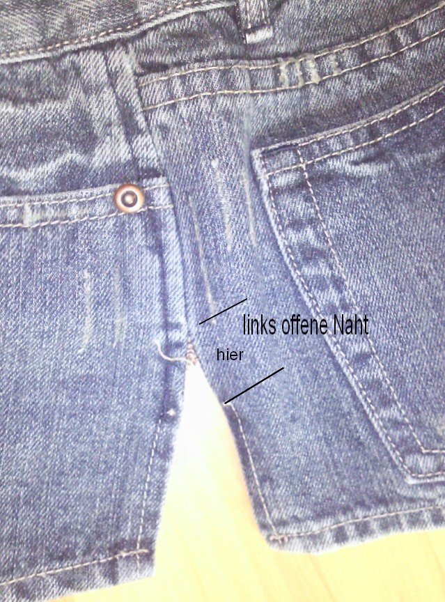 Blaue Jeans Shorts, Gr. 34, Orsay,
