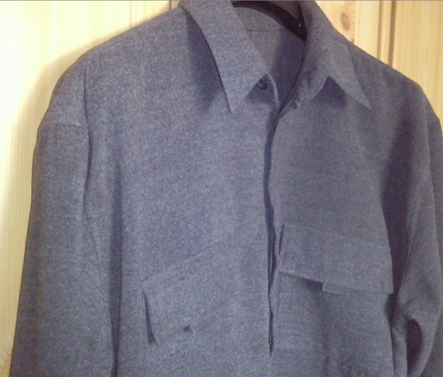 dunkelgraues Herren Freizeit Hemd, XL Gr. 43/44, Marke: Jeanagers