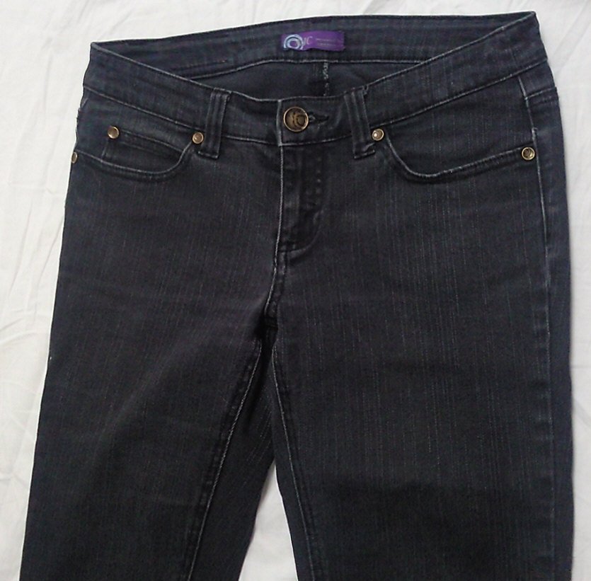 schwarze Damen Jeans, Marke: AJC, Gr. 72, Gr. S ?, ca. W29,