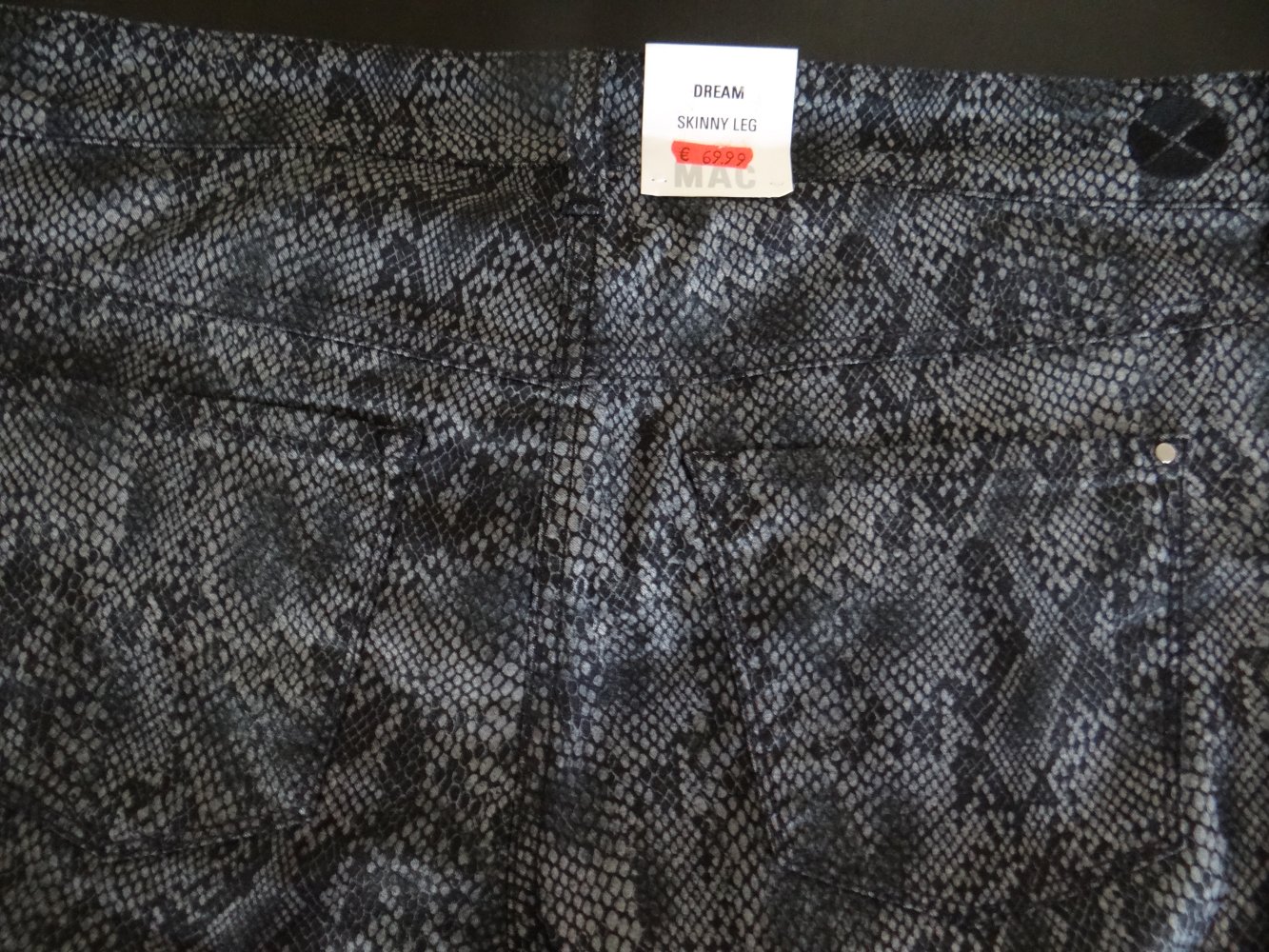 MAC Damen Jeans Dream Skinny  NEU Gr. 42/28 Stretch Schlangenmuster