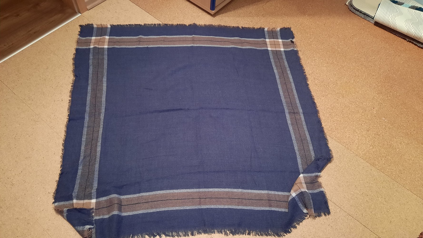 Winterschal, blau