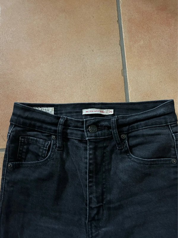 SALE Levis Mile High Super Skinny, schwarz, Gr. W26/L28, Topzustand