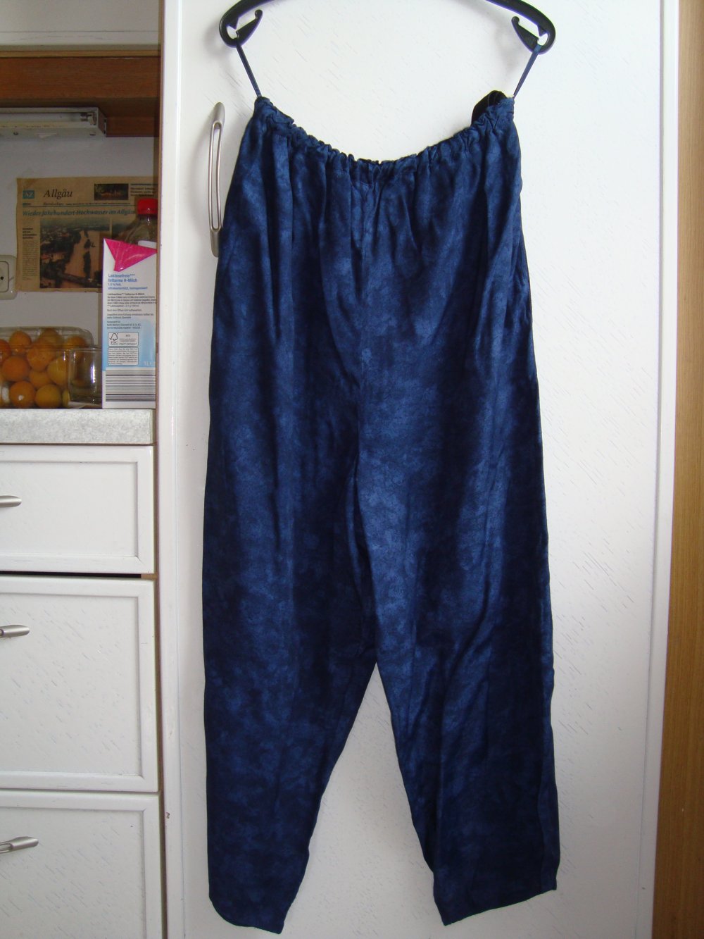 blaue Umstandshose Viskose