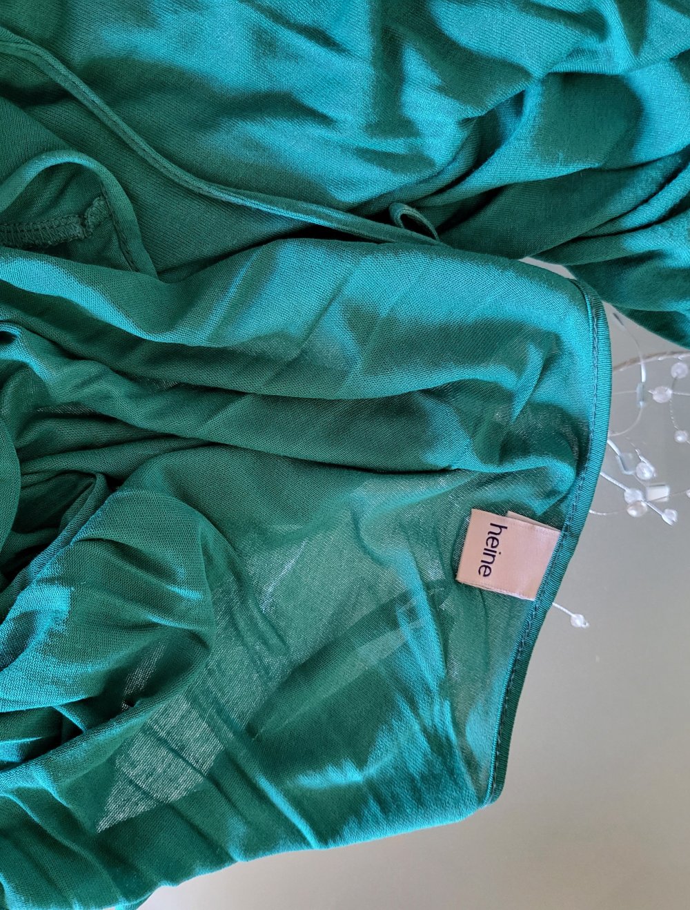heine - Maxikleid - Gr. 42 - grün/rot