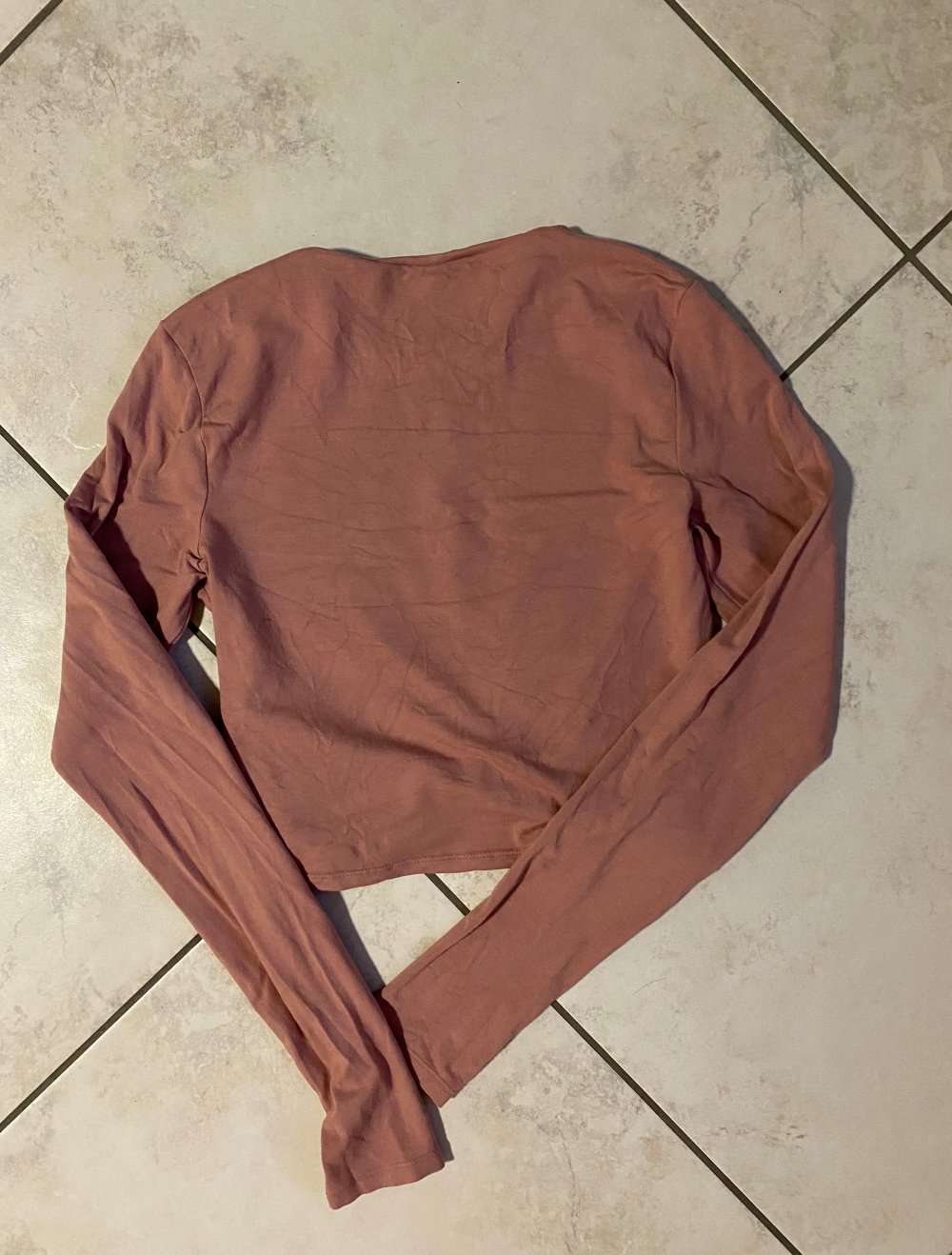 Damen Crop Top langärmlig