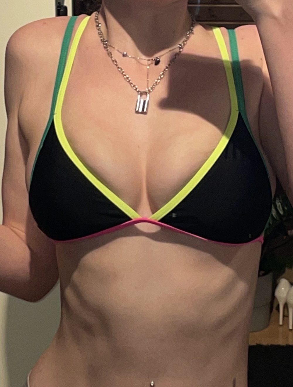 bikini neon schwarz