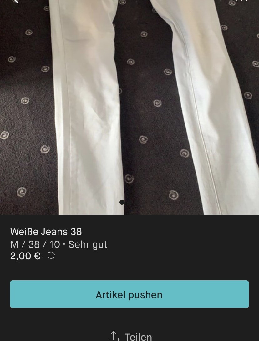 weisse jeans M