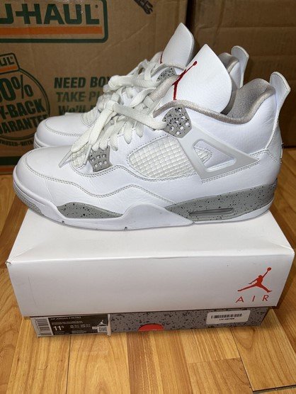 nike air jordan 4 retro white oreo