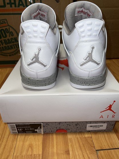 nike air jordan 4 retro white oreo