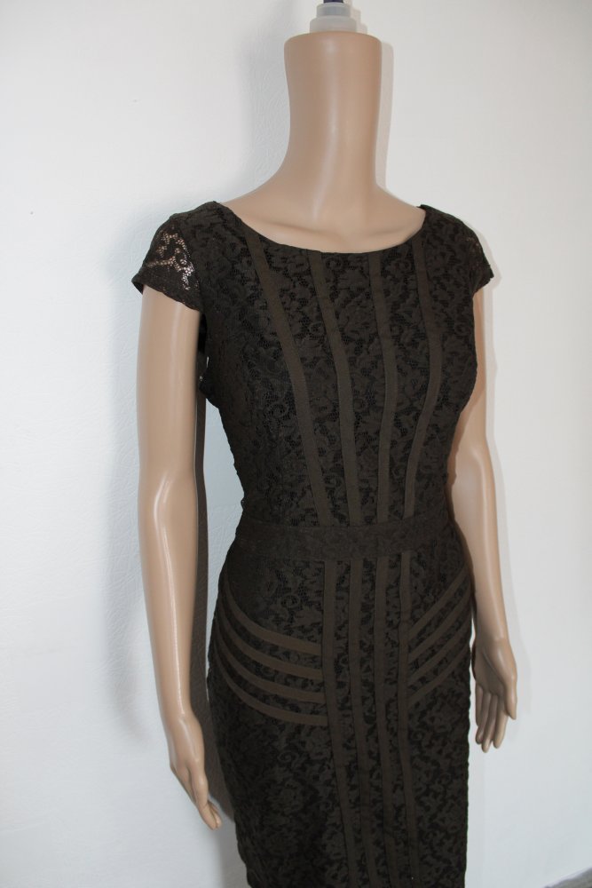 Damen Midi Kleid, 38, braun