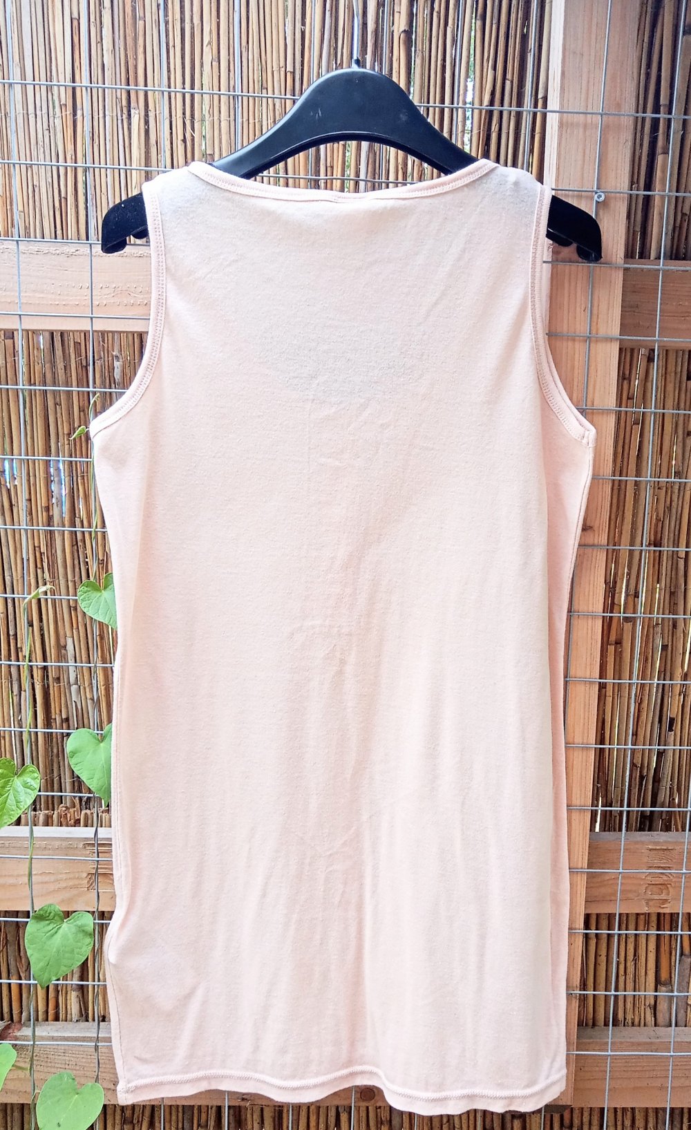 VILA : Damen Top, Shirt  Trägertop lang Gr. L/XL ungetragen beige Baumwoll