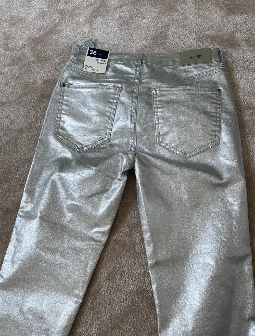 Zara silver hose