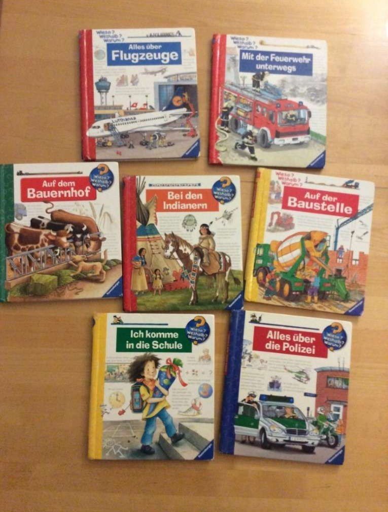 Wieso weshalb warum Bücher 7 Stück