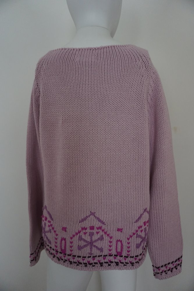 Vintage Grobstrick Pullover rosa More & More 