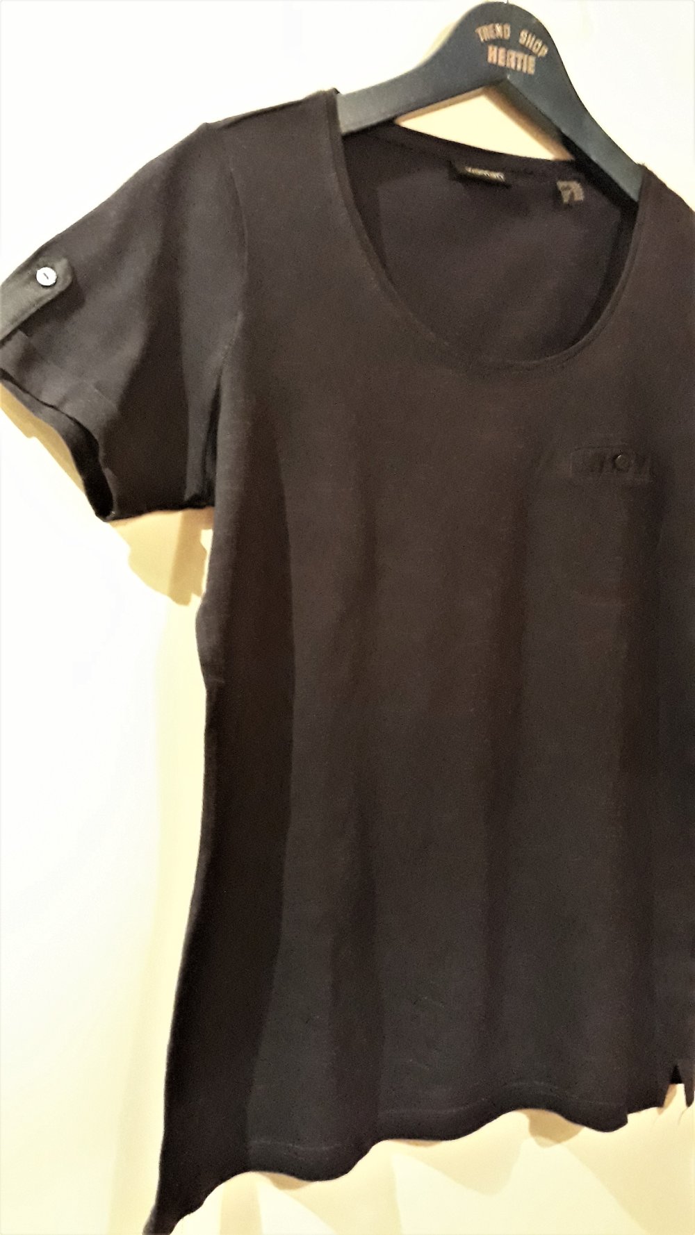 Gutes Damen-T-Shirt von woman, Gr.S(36/38), dunkelblau, nur 4,-€