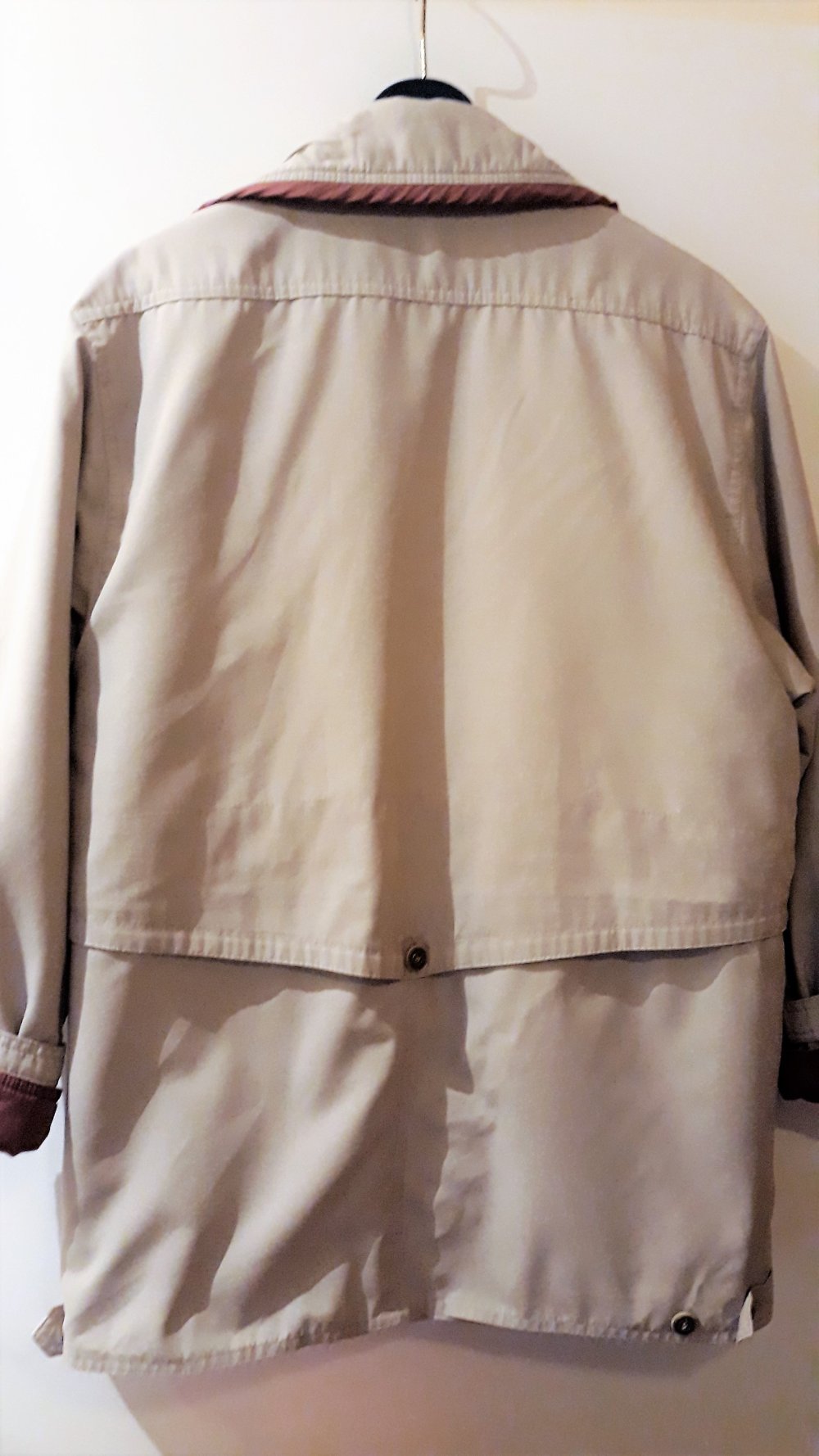 Rausverkauf!!  Hochwertige Damenjacke, Gr. 38, beige/burgunderot, nur noch 5,-€