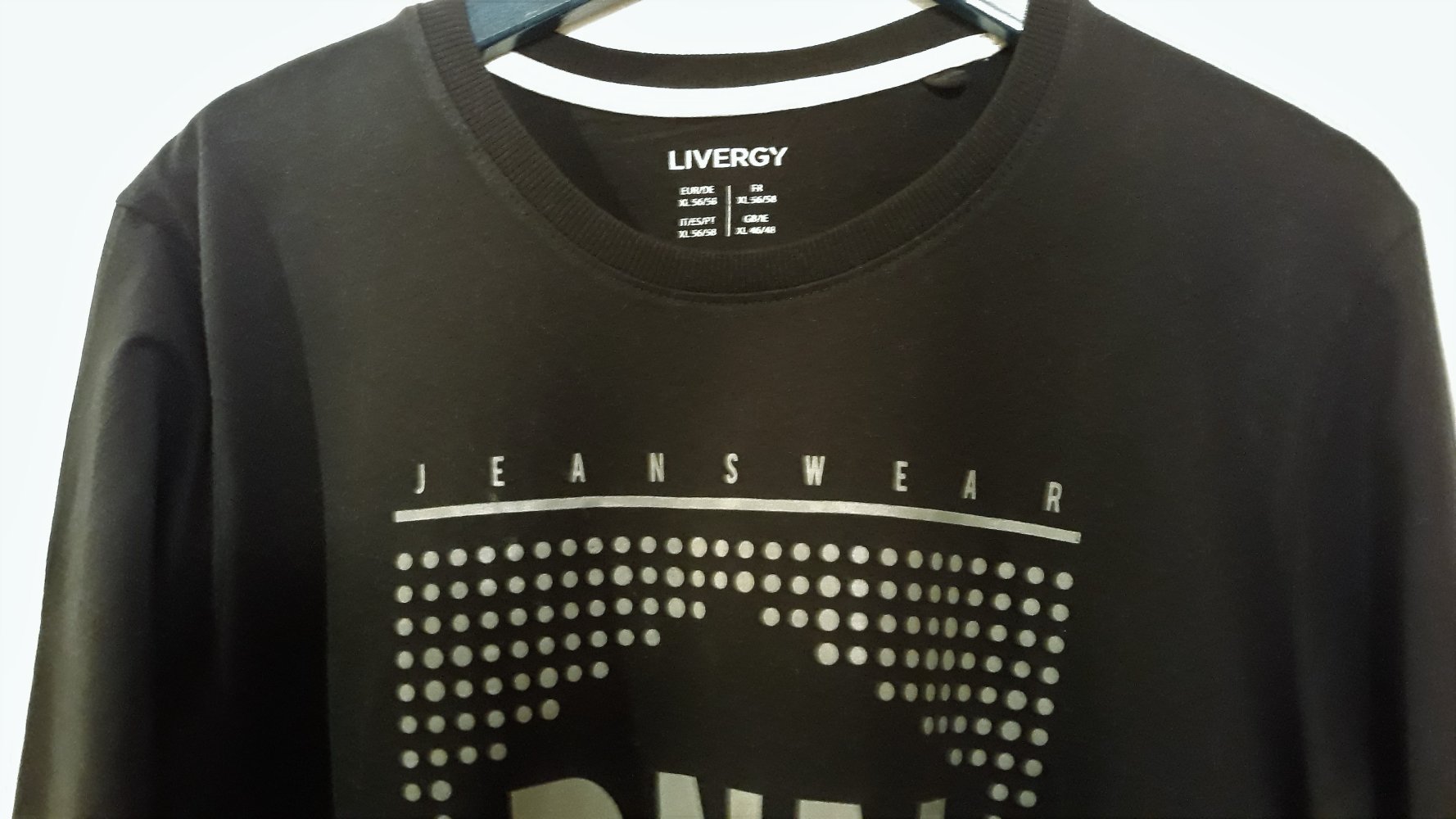 Tolles He-Langarmshirt von Livergy, Gr.XL, schwarz, NEU, nur noch 3,50€