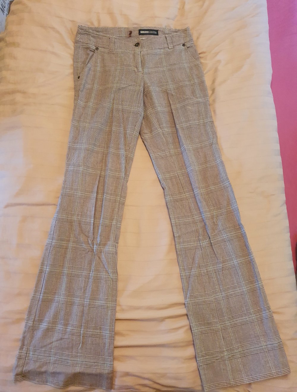 Elegante leichte Hose Karo