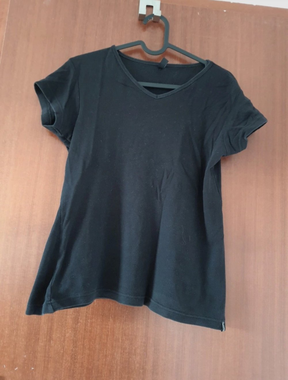 schwarzes T-shirt von Madonna