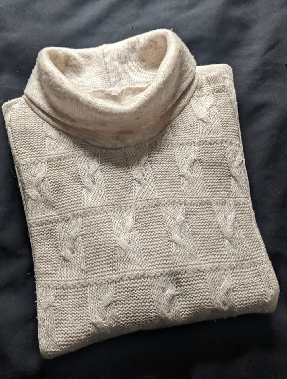 Zopfstrick Pullover cremeweiß