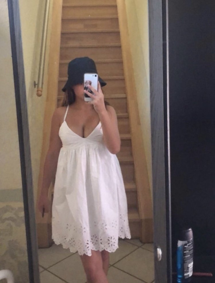 weißes Zara Kleid