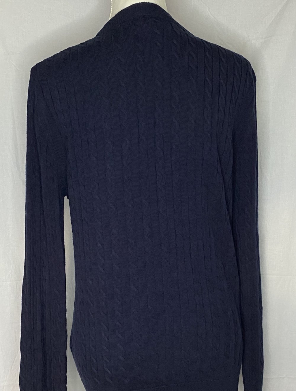 Navy Blaue Strick Jacke