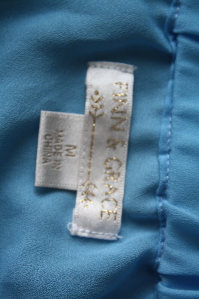 Finn&Grace Blaue Bluse wie ein Windhauch S 38  Zustand 10/10 Zipfelärmel Trompetenärmel Hippiebluse Gypsy 