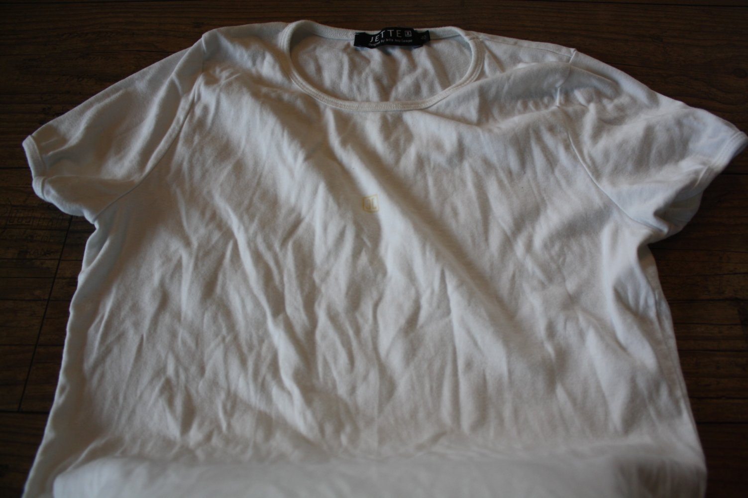 Jette Joop Shirt Baumwollshirt TShirt weiss S 36 Basic Basicshirt 