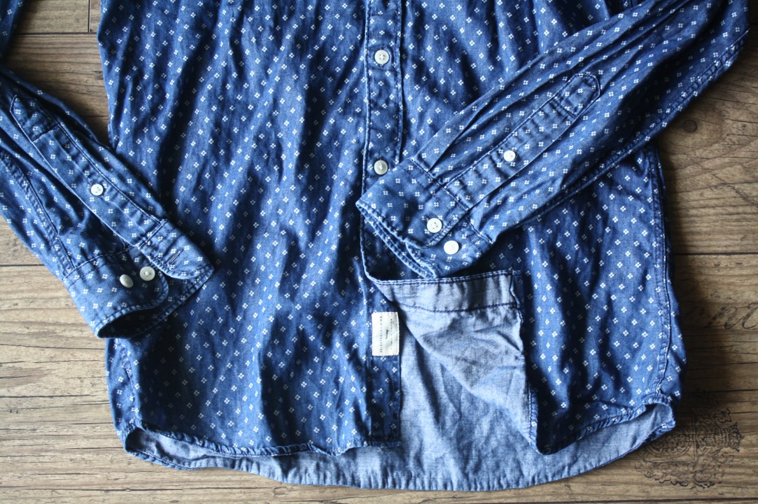 Herren Jeanshemd Selected Homme Slim Fit Gr M Denimhemd NEUWERTIG