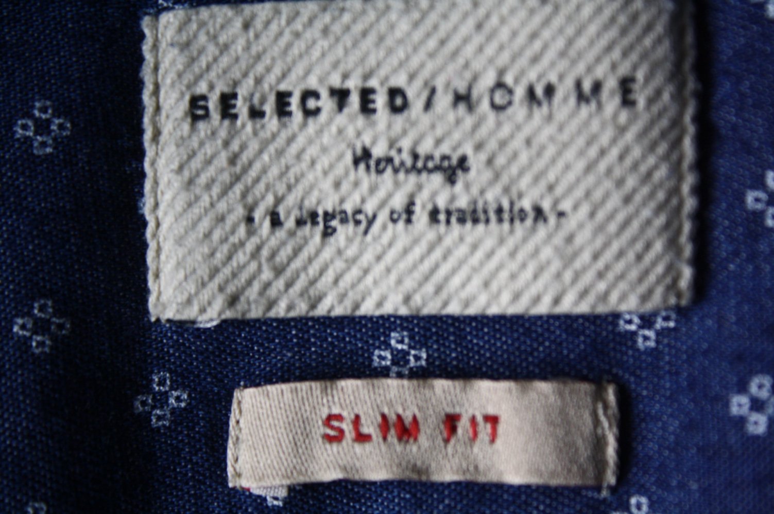Herren Jeanshemd Selected Homme Slim Fit Gr M Denimhemd NEUWERTIG