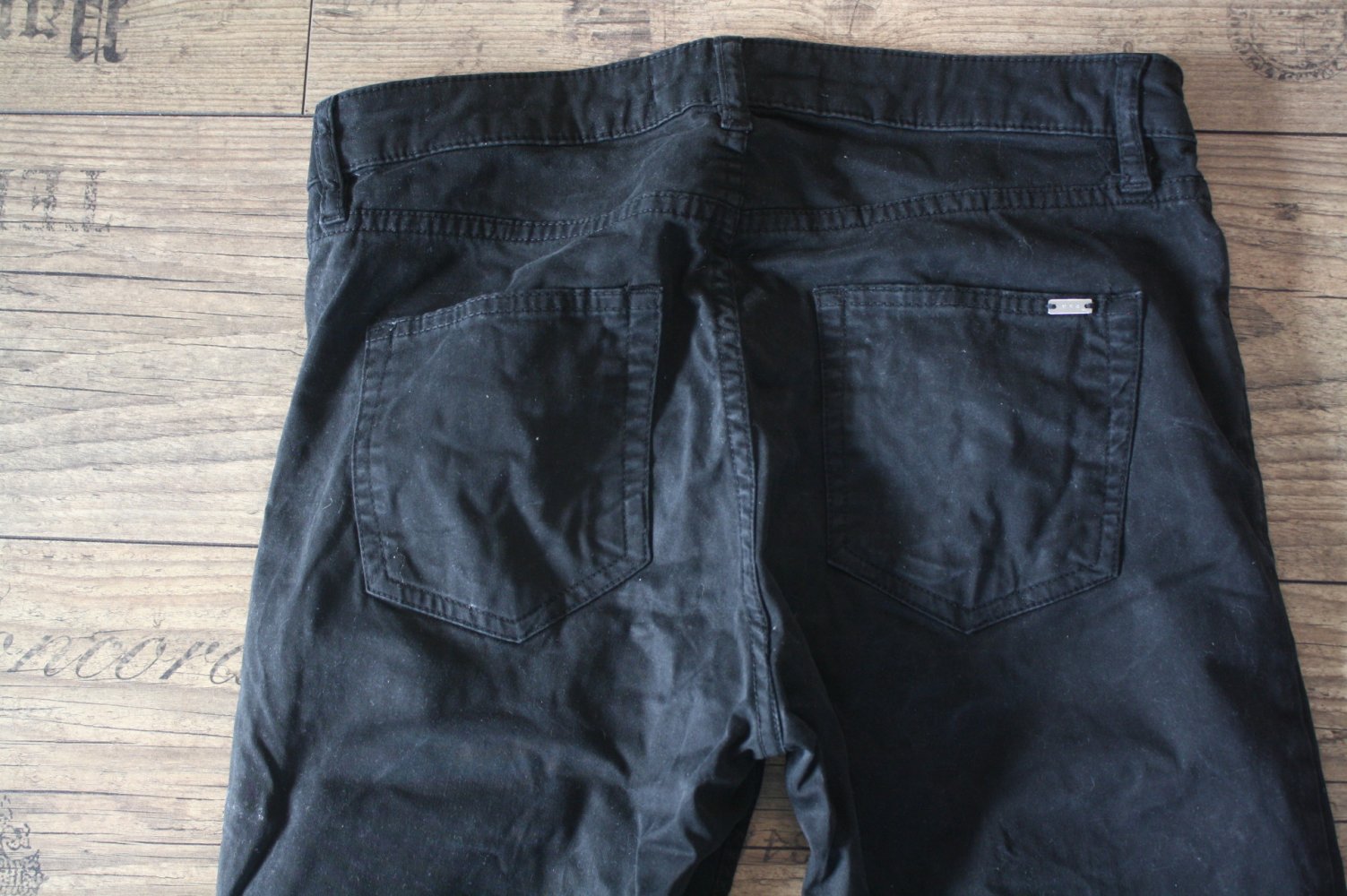 Schwarze Jeanshose Mango Casual M 38 Superstretch Elastisch