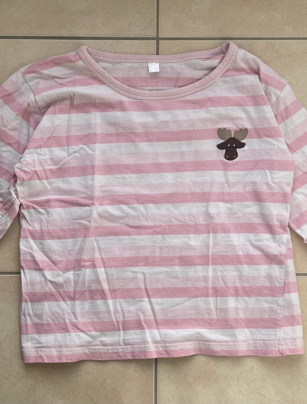Schlafanzug Gestreift Pink Mädchen