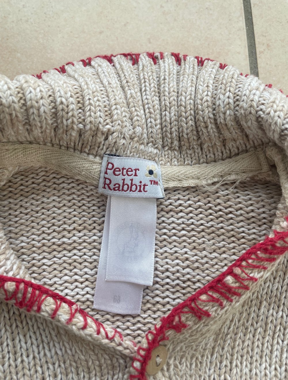 Peter Rabbit Strickjacke Beige Babykleidung