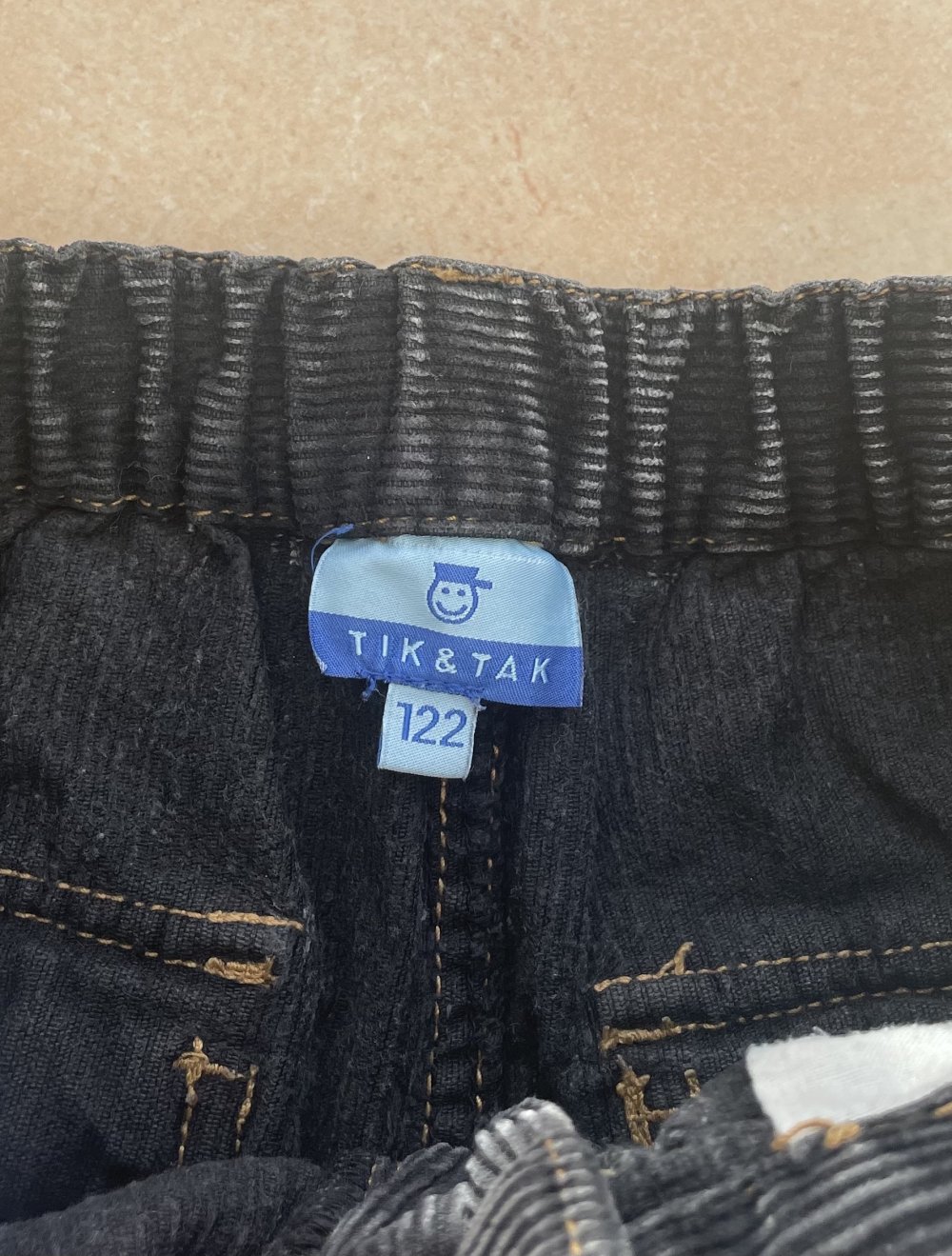 Cordhose Cargo Jungen grau
