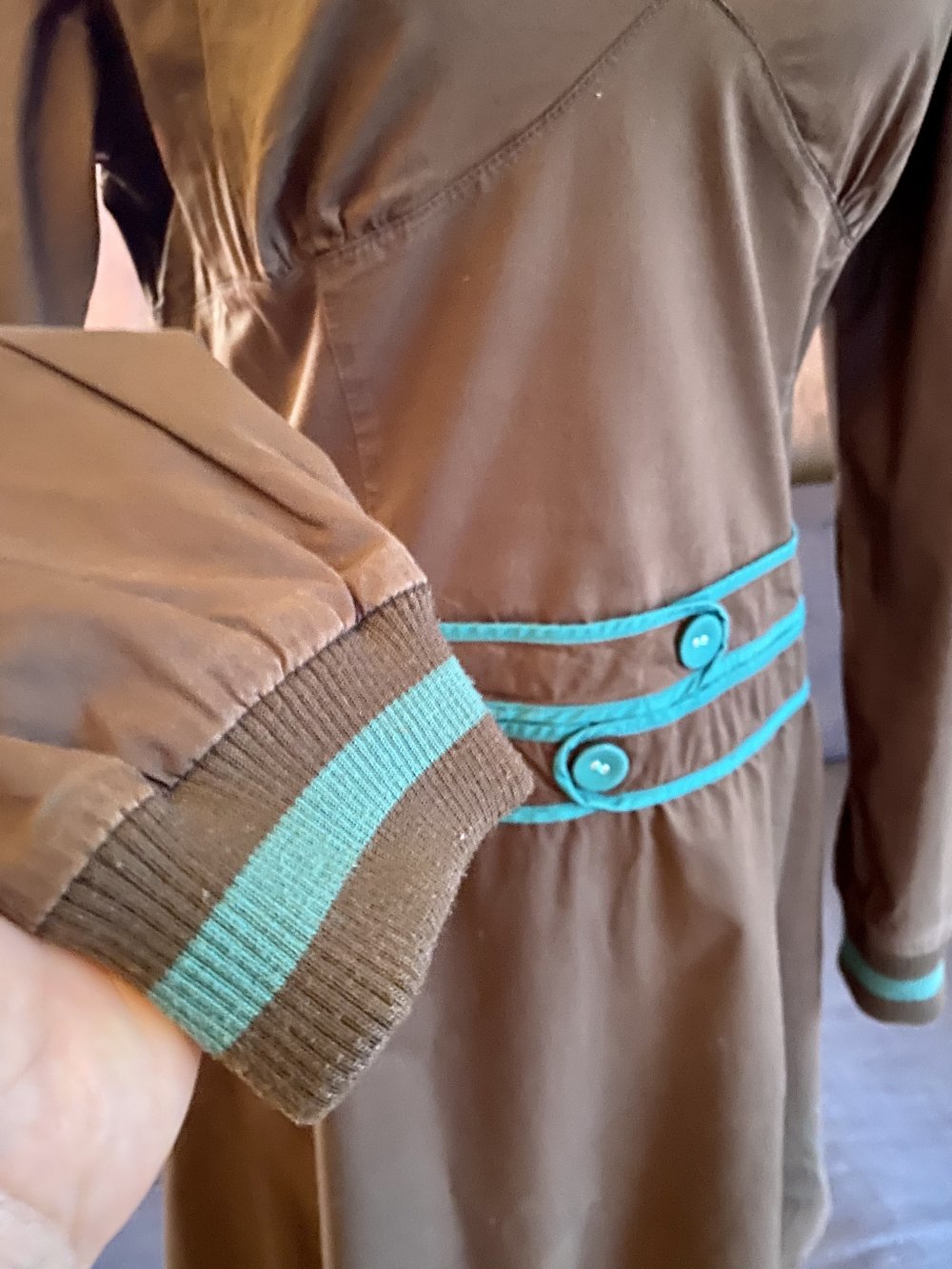 Tolles Skunkfunk Midikleid Größe M/L