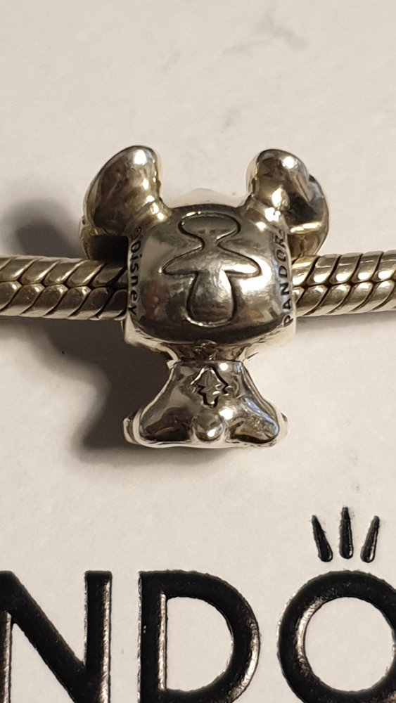 Pandora x Disney Stitch von Lilo & Stitch, silber, lila, Charm, original, Zustand SEHR GUT