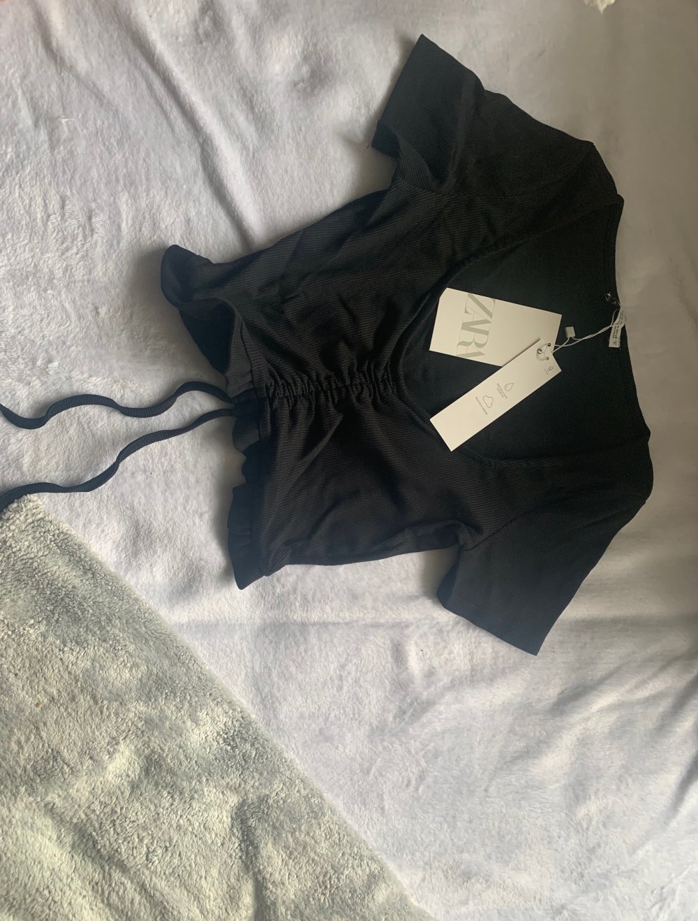 Crop Top mit Raffung