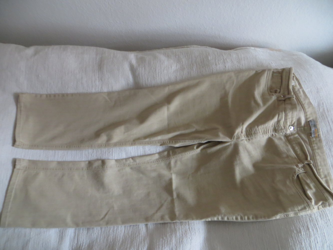 beige Zerres-Jeans, Gr 50K,   Innenbeinlänge 75cm, Fußweite 22cm