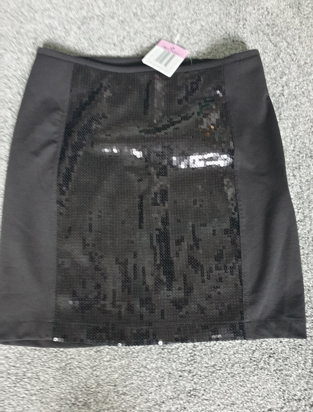 Rock Neu Gr 38 schwarz mit Pailletten Neu mit Etikett