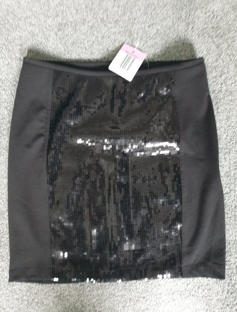 Rock Neu Gr 38 schwarz mit Pailletten Neu mit Etikett