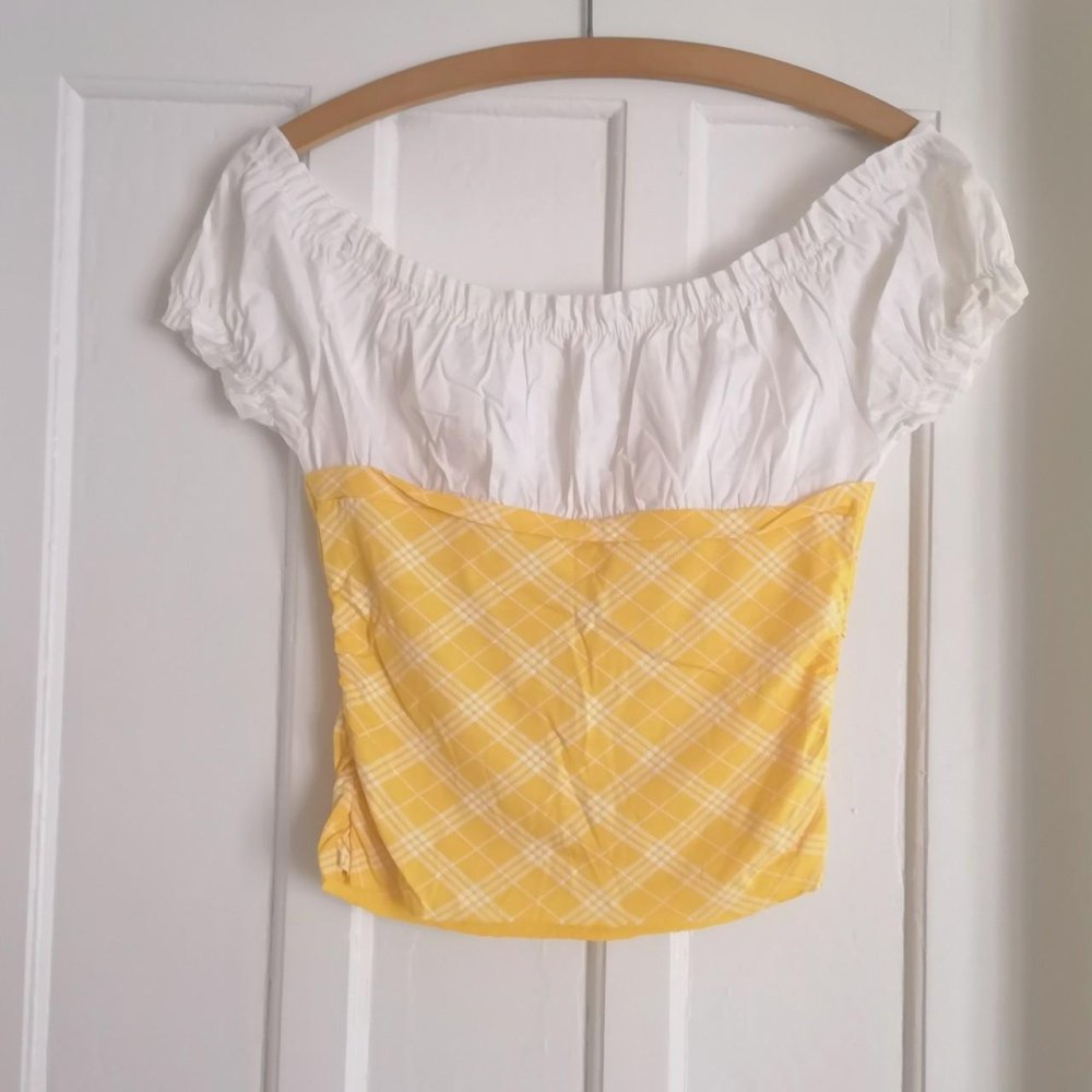 Coquette Milchmädchen Crop Top Y2K Dirndl