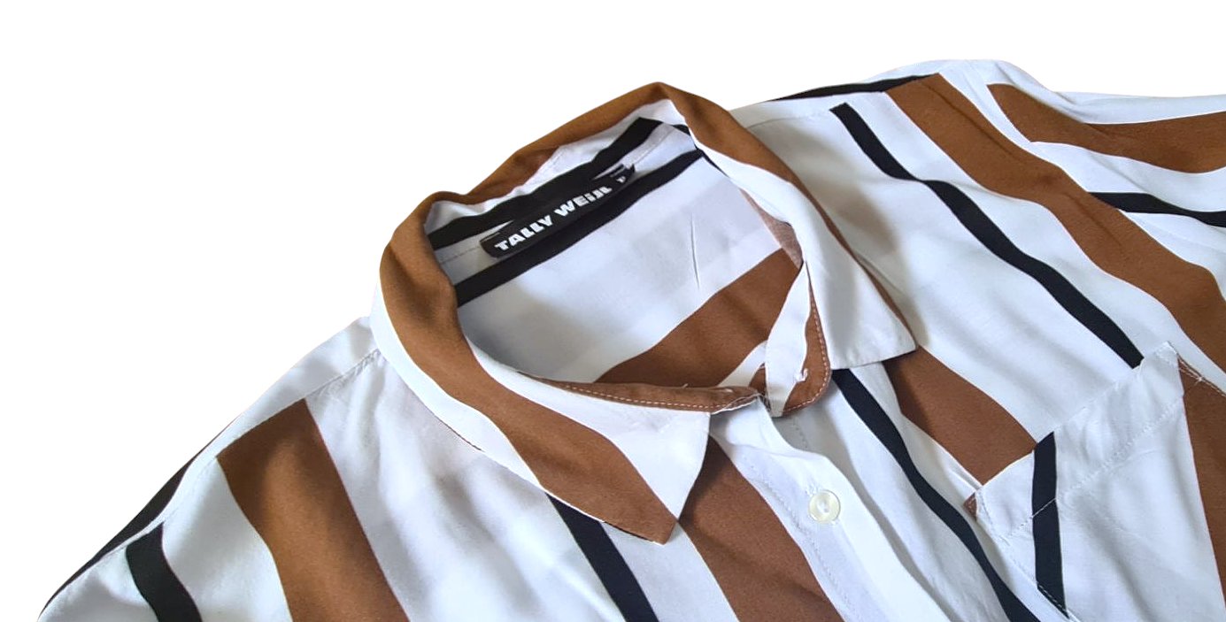 Damen Bluse Hemd Tunika Knotenhemd Knotenbluse Shirt von Tally Weijl in Gr. XL / 48 / 50 