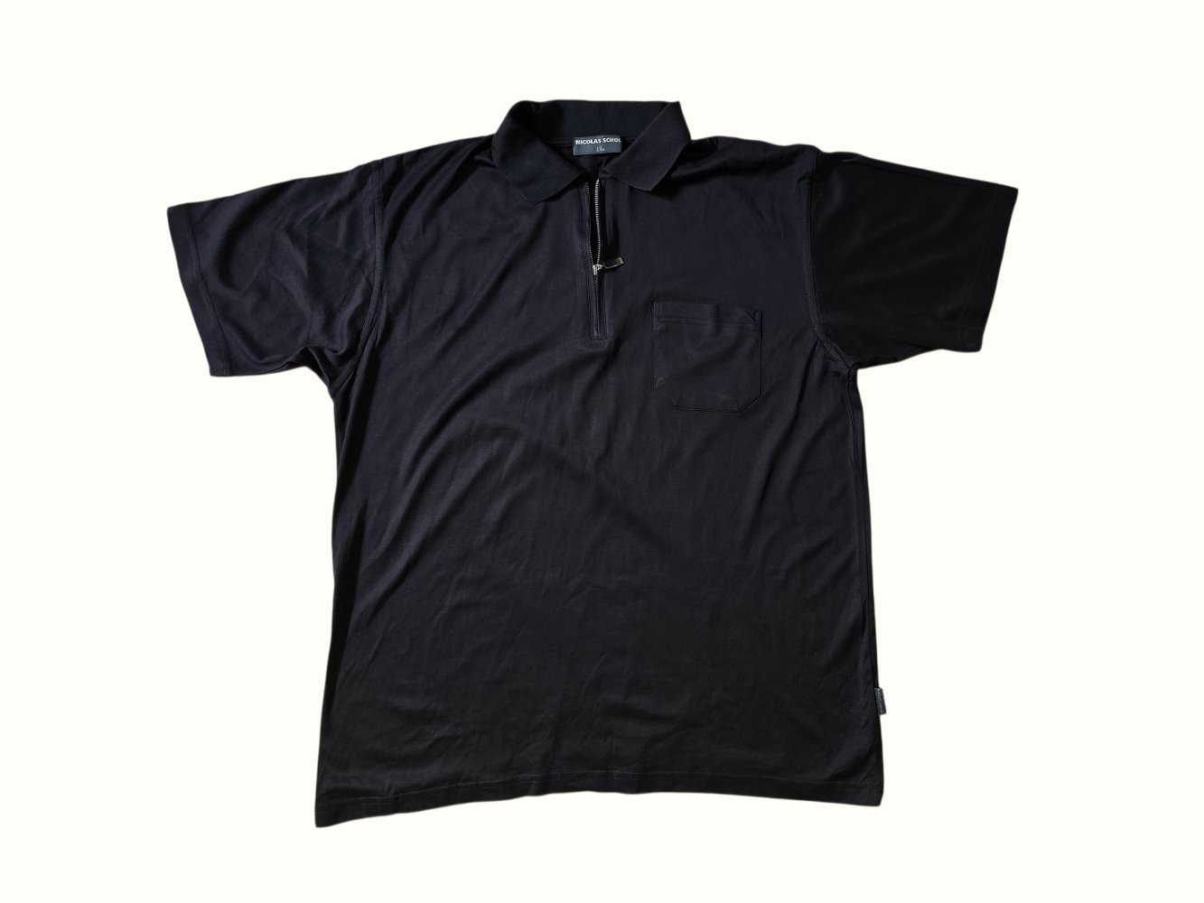 Herren Polohemd Poloshirt Polo Shirt von Nicolas Scholz Gr. XL schwarz sehr guter Zustand T-Shirt 