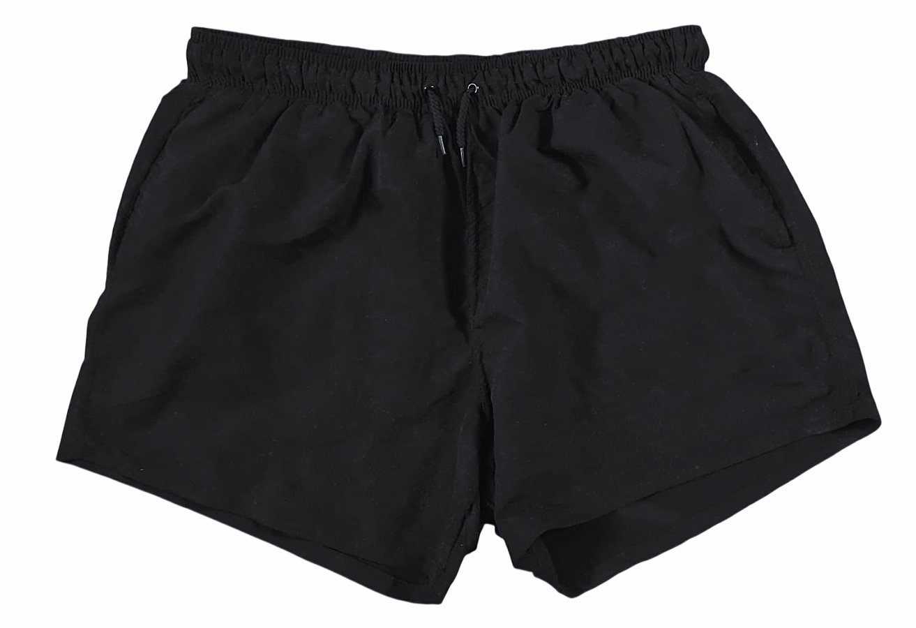 Herren Schwimm Shorts kurze Hose Schwimmshorts Badehose Gr. XL / 7 Schwimmhose von Identic in schwarz
