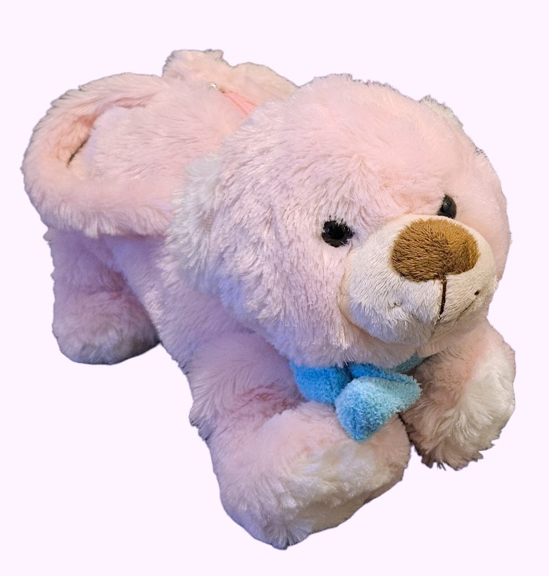 Mädchen Tasche Handtasche Teddy Teddybär Stofftier Plüschbär Plüschtier Kuscheltier 23 - 30 cm rosa TOP Zustand Topolino
