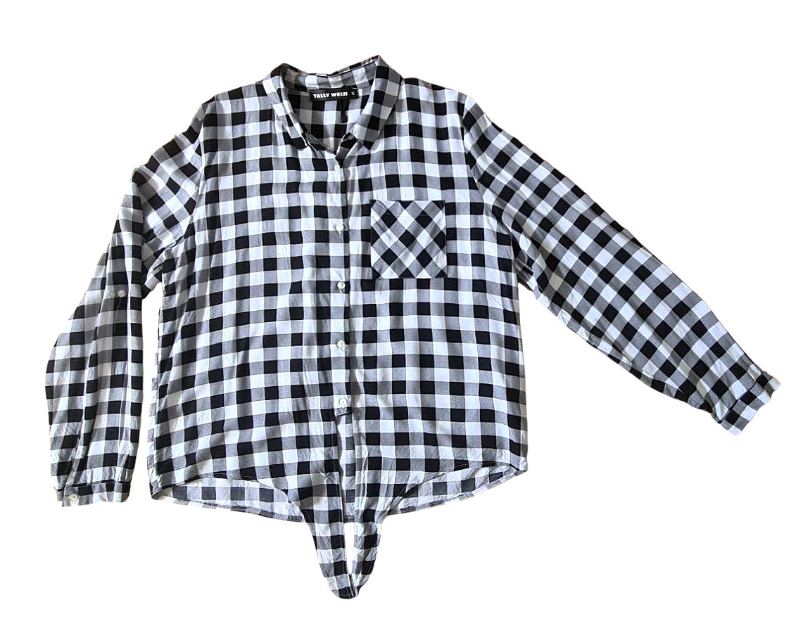 Damen Bluse Hemd Tunika Knotenhemd Knotenbluse Shirt von Tally Weijl in Gr. XL 48 / 50