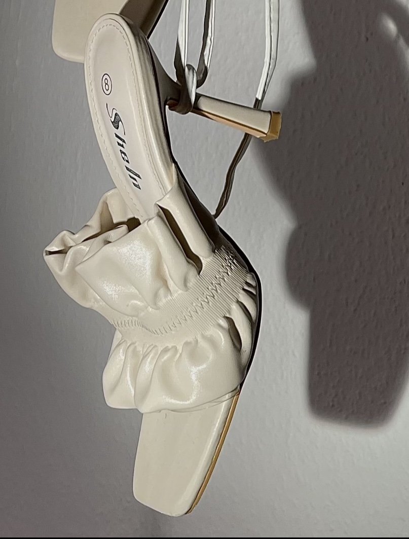 beige High heels